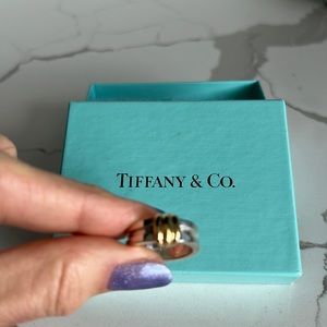 Tiffany & Co. Sterling Silver & 18K Band Ring